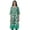 Aquamarine Green, variant on Moomaya Indian Dresses For Women Casual Summer Printed 3/4 Sleeve Long Kurta