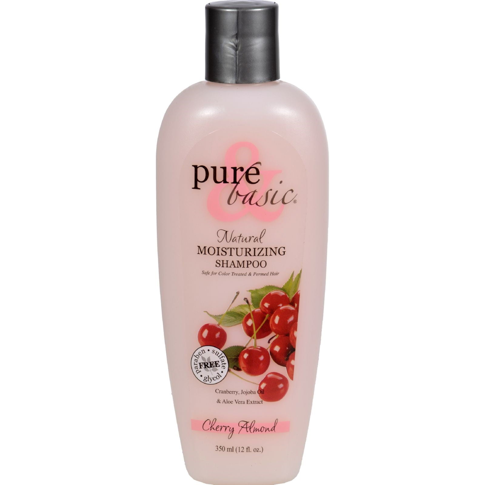 Pure and Basic Products Natural Moisturizing Shampoo, Cherry Almond, 12