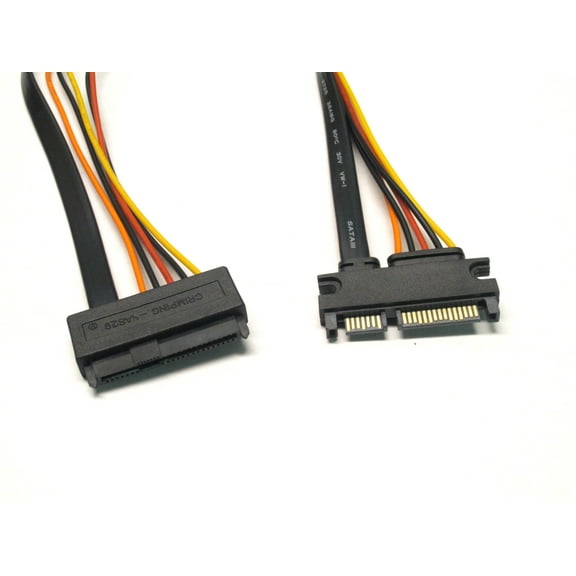 SAS 29 Pin Female to SATA 22 Pin Male Cable 24"