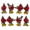 thumbnail image 2 of Northlight Cardinal Birds on a Stomp Christmas Figurines - 4.5" - Red - Set of 8, 2 of 3