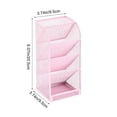 thumbnail image 3 of Lksixu Metal Mesh Desk Organizer, 5-Layer Pencil Container Stationery Holder, Small Desktop Pen Storage Rack, Multi-Purpose Makeup Brushes Storage Box for Home Office, 3 of 7