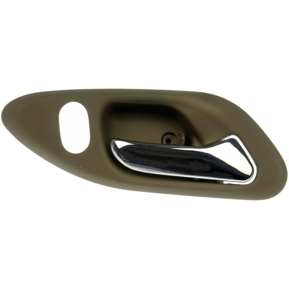 Dorman 81452 Front Passenger Side Interior Door Handle for Specific Honda Models, Chrome Lever; Beige Housing