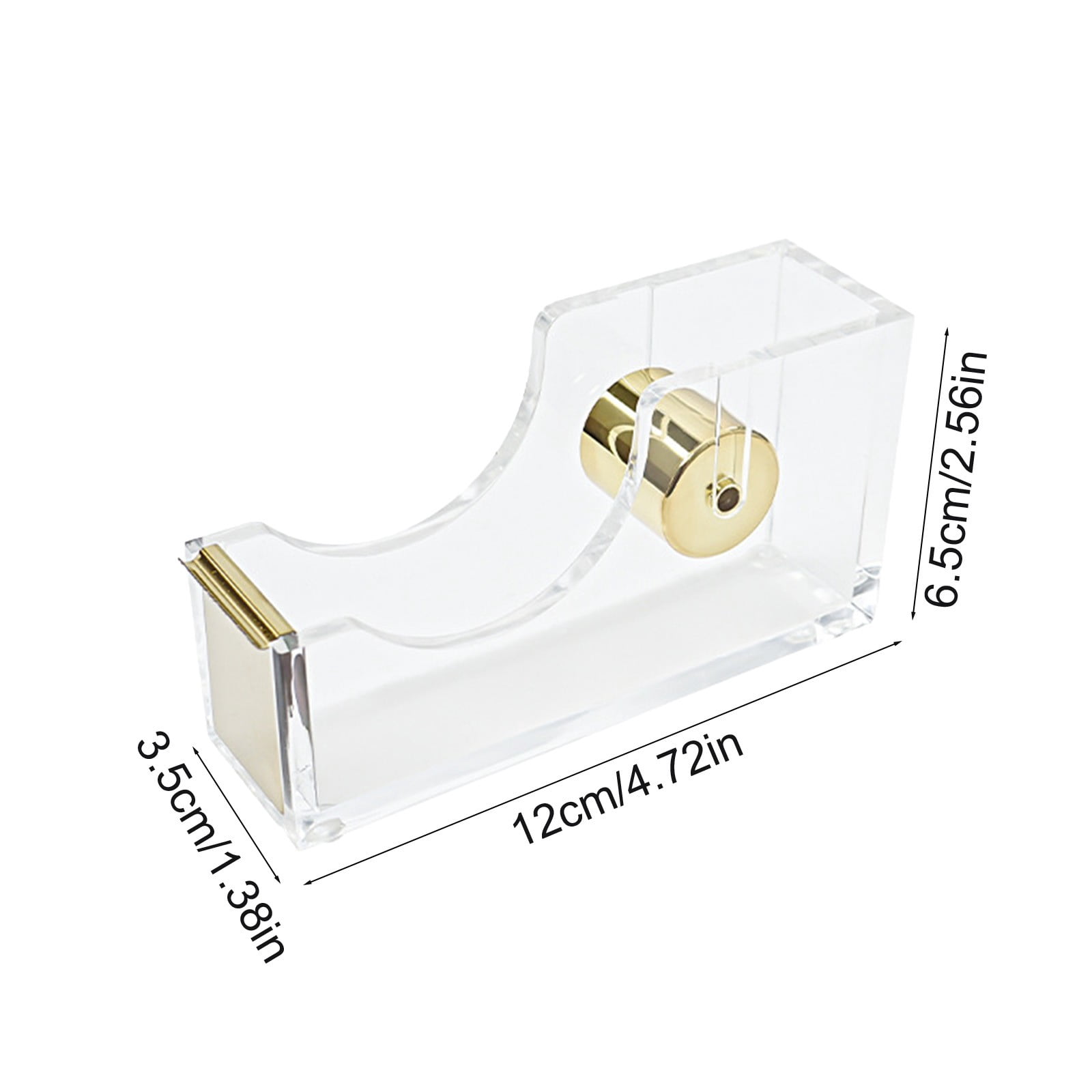 Horivan Tape Dispenser with Antiskid Base and Smooth Roller for Office Home Use, Cutter for Adhesive Tape up to 25mm Width, Efficient Desktop Tape Holder