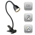 thumbnail image 3 of 22 in. Black Olivia LED Flexible Clamp Lamp, 3 of 6