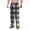 Black, variant on Men's Sports Leisure Straight Leg Hoodie Trousers, Gradient Plaid Pants for Fall, Winter and Casual Style,Blue,M
