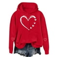 thumbnail image 6 of ICHUANYI Valentines Day Love Heart Printed Hoodies for Women Long Sleeve Shirts Crewneck Sweatshirts Spring Fashion Clothing Top, 6 of 9