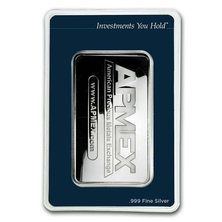 APMEX 10 oz Silver Bullion Bar - .999 Fine Silver in TEP Packaging