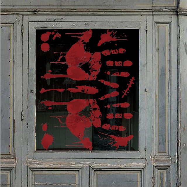 SuChun Kids Bedroom Set New Halloween Static Glass Window Stickers Halloween Decorations