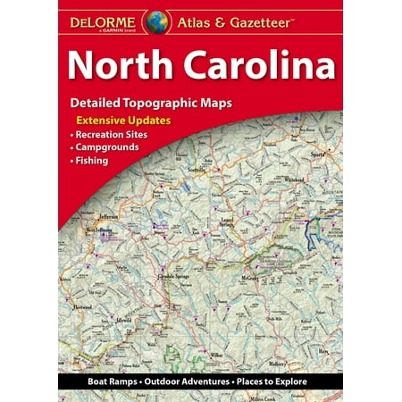 Delorme North Carolina Atlas & Gazetteer (Best Places To Go In North Carolina For Christmas)