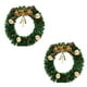 thumbnail image 2 of Mini guirnalda magnética navideña | Decoración festiva para el refrigerador con campanas y estrellas | Pack de 2 coronas de plástico para decorar el hogar y la oficina en Navidad, 2 of 6