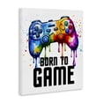 thumbnail image 2 of Stupell Industries Contemporary Born To Game Splash Canvas Art, 30 x 40, by Kim Allen, 2 of 8