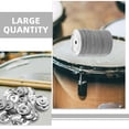 thumbnail image 5 of CIMAXIC Party 100pcs Single Ring Tambourine Bell Rings Stainless Iron Percussion Instrument Drum Cymbal Ring For Party Snare Tambourine Rings,1.22"X1.22"X0.12", 5 of 5