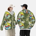 thumbnail image 5 of Picia Surfing Dinosaur Women's Men's UPF 50+ Sun Protection Hoodie Shirt Long Sleeve SPF Fishing Outdoor UV Hiking Lightweight Shirts-Large, 5 of 9