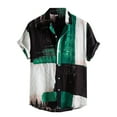 thumbnail image 1 of Chemise à Manches Courtes Imprimée Décontractée pour Hommes, Col Rabattu, Chemise Habillée, Chemise de Pyjama Grande Taille, Grandes Chemises de Travail Personnalisées pour Hommes, 1 of 2