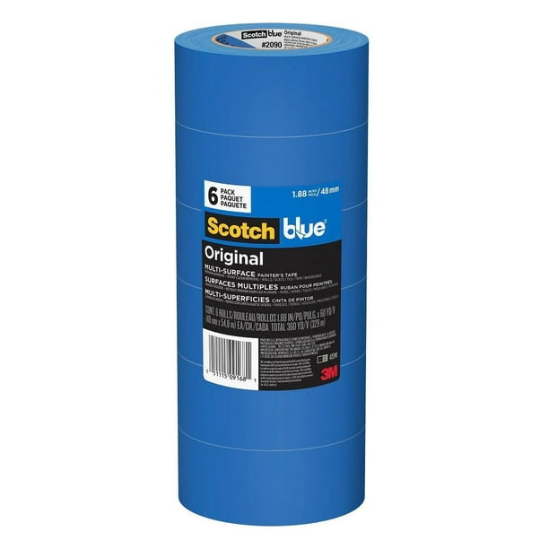 Cinta Para Pintar 3M Scotchblue Azul 48Mmx54.8M 6Pzs