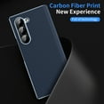 thumbnail image 5 of Allytechgroup Slim Phone Case for Samsung Galaxy Z Fold5, Luxury Carbon Fiber Shockproof Anti-Scratch Rugged Bumper Hybrid Case Cover for Galaxy Z Fold 5, Blue, 5 of 7