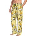 thumbnail image 3 of Mens Pajama Pants - Soft Sleep & Lounge Pants for Men, Garden Honeybee Gnomes Cuteness Casual PJ Bottoms Pants with Pockets, 3 of 5