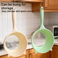 thumbnail image 6 of 1Pc Large Fine Mesh Strainer Basket for Kitchen,Cream White Plastic Vegetable And Rice Washing Drainer with Handle,Multifunctional Food Strainer for Household Cooking And Fruit 12.3"X2.95"X6.3", 6 of 7