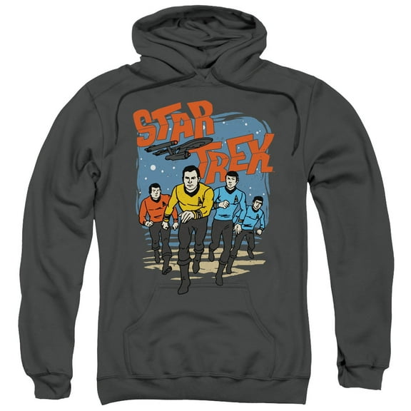 Star Trek Run Forward Mens Pullover Hoodie