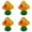 E*4, variant on 4Pcs Hand Blown Mini Colorful Glass Figurines Tiny Art Craft Ornaments, Compact Desktop Decor for Terrarium Aquarium Shelf Window Display Perfect Gift for Women