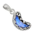 thumbnail image 1 of Crescent Moon - Moonstone 925 Sterling Silver Pendant Jewelry ALLP-9253, 1 of 1