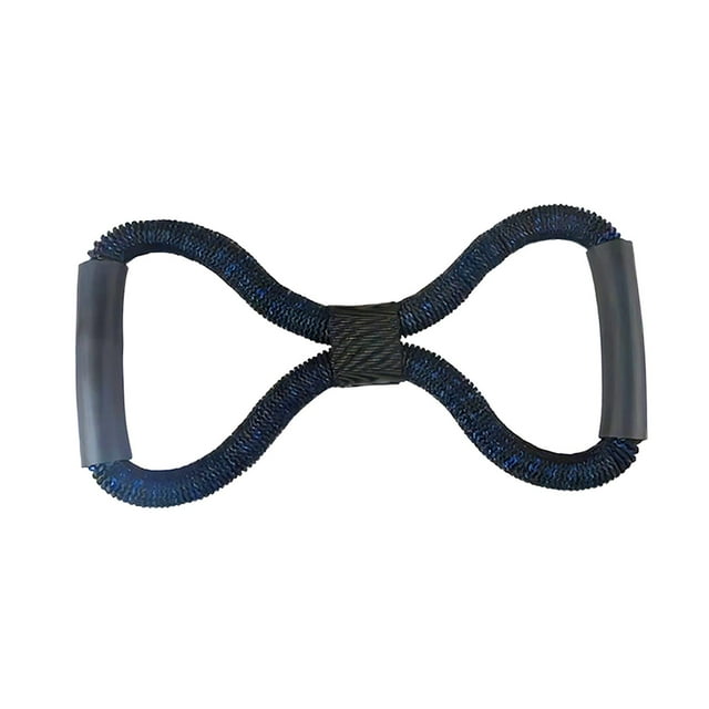 Banda de resistencia para fitness para hombres y mujeres, práctica banda de resistencia para entrenamiento de fuerza, ejercitador de brazos y hombros, negro azul