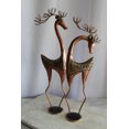 thumbnail image 6 of Thin Iron Metal Deer Pair, Elegant and Graceful Decor Set 11" x 11" x 32"H, 6 of 11