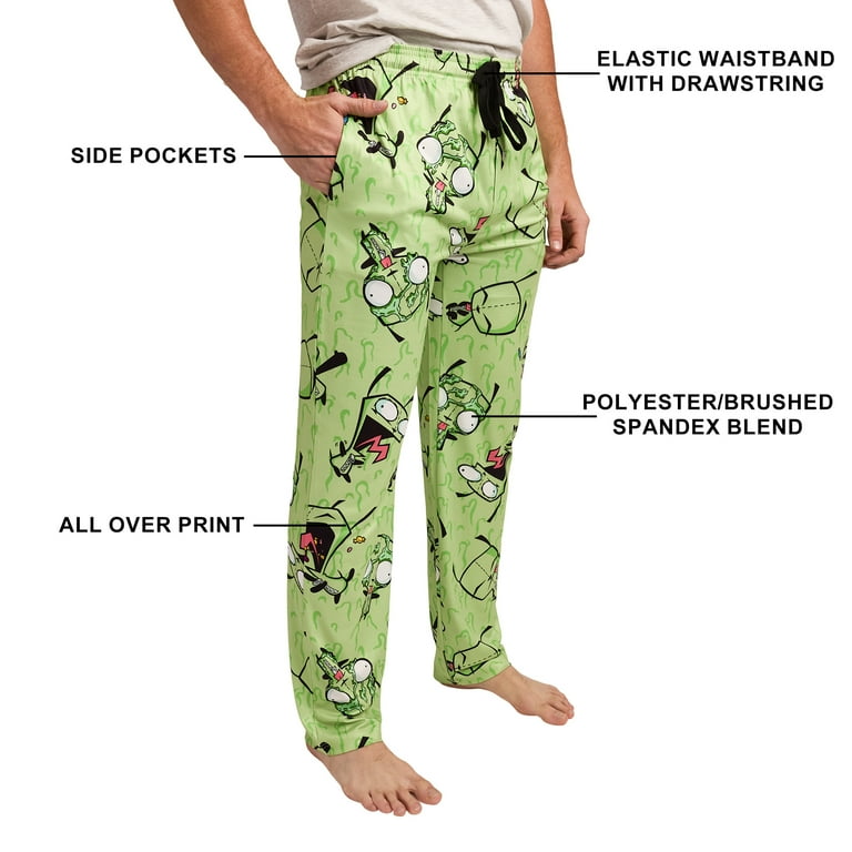green clothing 4POCKET PANTS XL ☆極美品☆ Men's Adult Invader Zim Green Sleep Pants - Irken Invasion