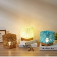 thumbnail image 2 of LINLIN Rattan Beside Lamp, LED Rattan Ball Table Lamp Led Night Light Bedside Lamp Rattan Ball Desk Lamp with USB Port for Kids Bedroom, 2 of 3