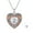 Silver, variant on April Rose Love Urn Necklace 925 Sterling Silver Cremation Jewelry with Funnel Filler Kit