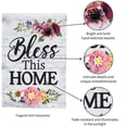 thumbnail image 5 of Evergreen Flag Shiplap Floral Bless This Home Garden Linen Flag, 5 of 5