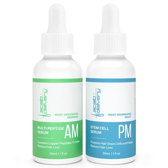 Scalp Delivery AM PM Scalp Care Serums – Cosmetic Thickening Appearance (2 Bottles)