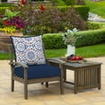 thumbnail image 5 of ARDEN Outdoor Deep Seat Cushion Set (4-Pack), 24 in x 24 in, Weather-Proof, Rain-Proof, Fade Resistant Patio Cushion for Chair, Sofa, and Couch Clark Blue, 5 of 8