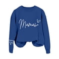 thumbnail image 4 of Chandail en Molleton Sans Capuche à Manches Longues et Col Rond Imprimé Maman Mode Décontractée pour Femmes, 4 of 4
