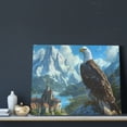 thumbnail image 3 of Kdxio Majestic Eagle Over Castle Pattern Canvas Wall Art for Living Room Wall Decor for Bedroom Bathroom Modern Framed Canvas Art Prints Ready to Hang,Horizontal, 3 of 6