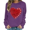 thumbnail image 6 of ZyeKqe Sweatshirts for Women Plus Size Valentines Day Printed Tops Fleece Lined Long Sleeve Shirts Fashion Clothes, 6 of 6