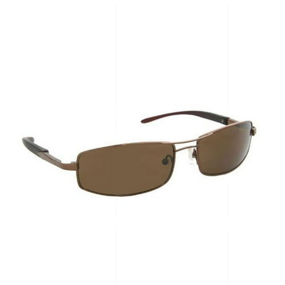 Coppermax 3712GPP BRN/AMBER Archer Polarized Sunglasses - Shiny Brown - Amber Lens