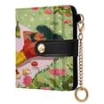 thumbnail image 2 of Small Wallet For Women Bifold Leather Pocket Coin Credit Card Holder With RFID Blocking Lies on The Blanket, 2 of 6