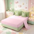 thumbnail image 3 of Manfei Cute Bowknot Goblet 7-Piece Twin Bedding,Pink Girly Bowtie Bedding Comforter Set,Pink Reversible, 3 of 7