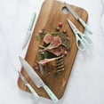 thumbnail image 4 of Martha Stewart Everyday East Walk 14-Piece Blue Stainless Steel Cutlery Set, 4 of 14