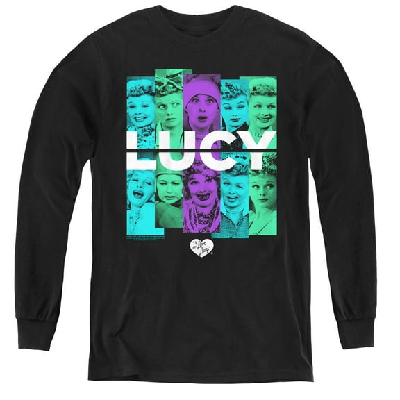 I Love Lucy - Shades Of Lucy - Youth Long Sleeve Shirt - Large