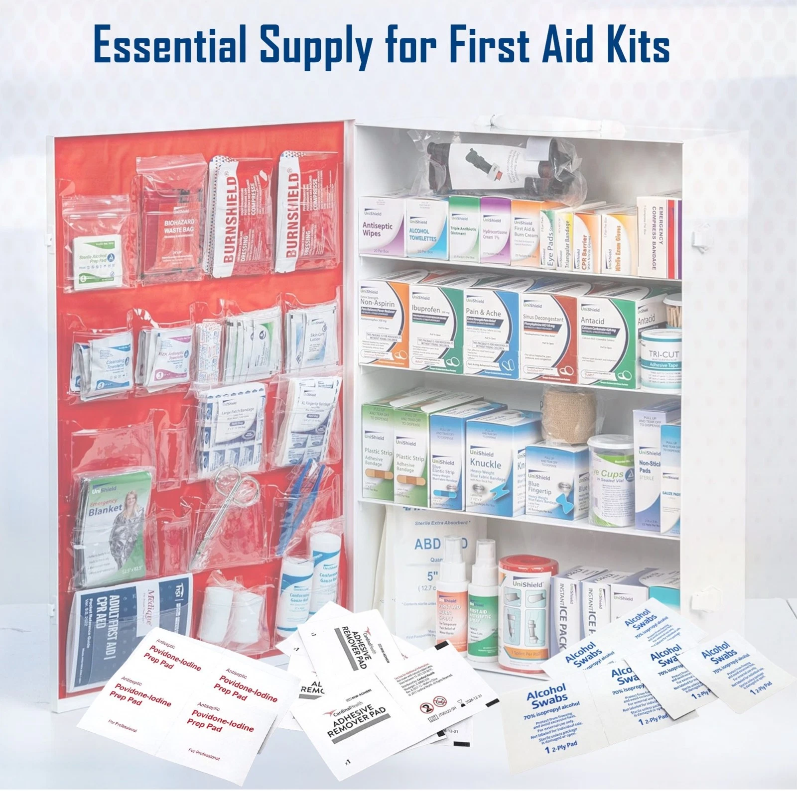 First Aid Variety Kit Sponge Gauze Ointment Sterile Bandages First Response Kit Essentials - 101 Pcs