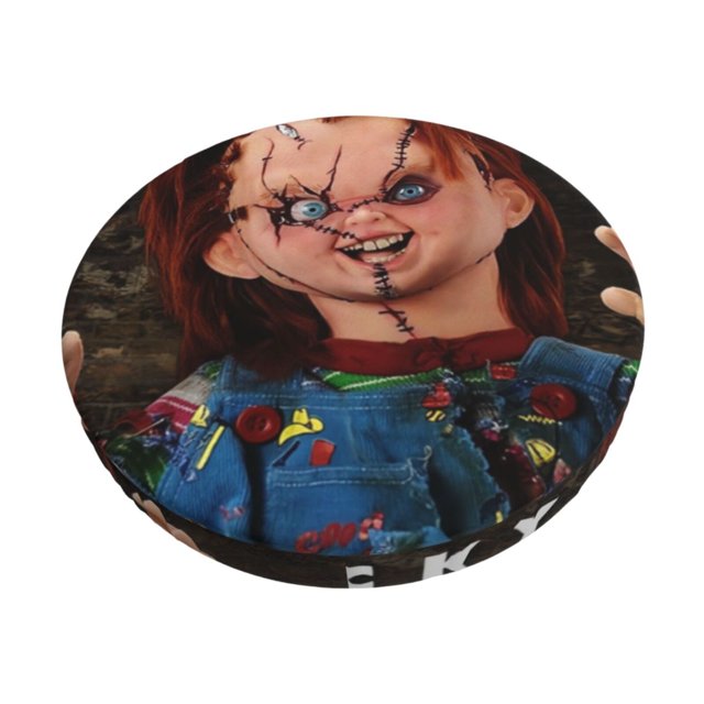 Cojines para taburete de bar de la novia de Chucky, fundas para taburete de bar redondas súper transpirables, cojín de asiento redondo con elástico, 12, 13, 14 pulgadas