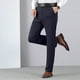 thumbnail image 1 of Pantalones de traje de hombre con cremallera y bolsillo, rectos, de tubo, de color liso, de poliéster, 1 of 9