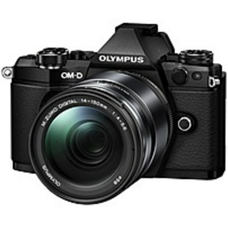 Olympus Optical Camcorder - Refurbished Olympus OM-D E-M5 Mark II 16.1 Megapixel Mirrorless Camera with Lens - 14 mm - 150 mm - Black - 3