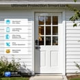 thumbnail image 6 of Veise Smart Door Locks with 2 Lever Handle Set, App Control, Keyless Entry Deadbolt for Front Door, Electronic Digital Touchscreen Keypad, Auto Lock, Easy Installation, Matte Black, 6 of 10