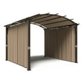 thumbnail image 7 of EAGLE PEAK 11 x 11 Ft. Outdoor Steel Arched Pergola with Shade top and Curtain, 7 of 7