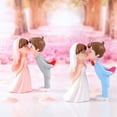 thumbnail image 3 of Toyvian Plastic Bride and Groom Sculptures Perfect Engagement Gift for Home Decor, 3 of 8