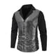 thumbnail image 1 of Blusa y camisa de manga larga con cuello vuelto para hombre, blusa informal lisa de moda con solapa, camisa de manga larga abotonada, blusa de poliéster para hombre, 1 of 4