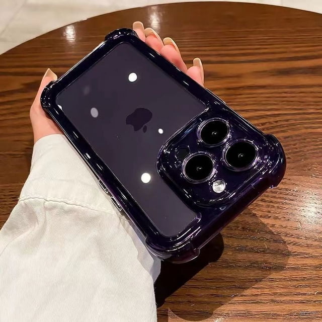 Adecuado para iPhone15promax, funda para teléfono móvil magnética anticaída con airbag de cuatro esquinas, película de lente acrílica Apple 14 13
